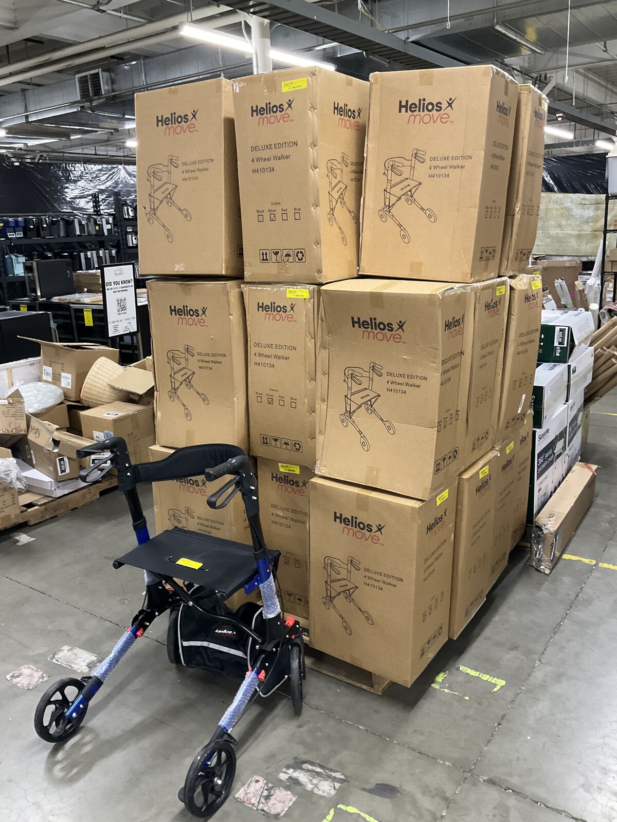 Helios Move Deluxe Edition Four-Wheel Walker