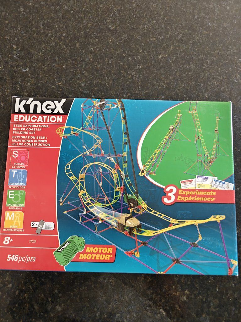 K'NEX Education STEM Explorations Roller Coaster Building Set #77078 (546 Pieces)