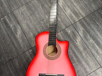 Beginner Acoustic Guitar -Pink!