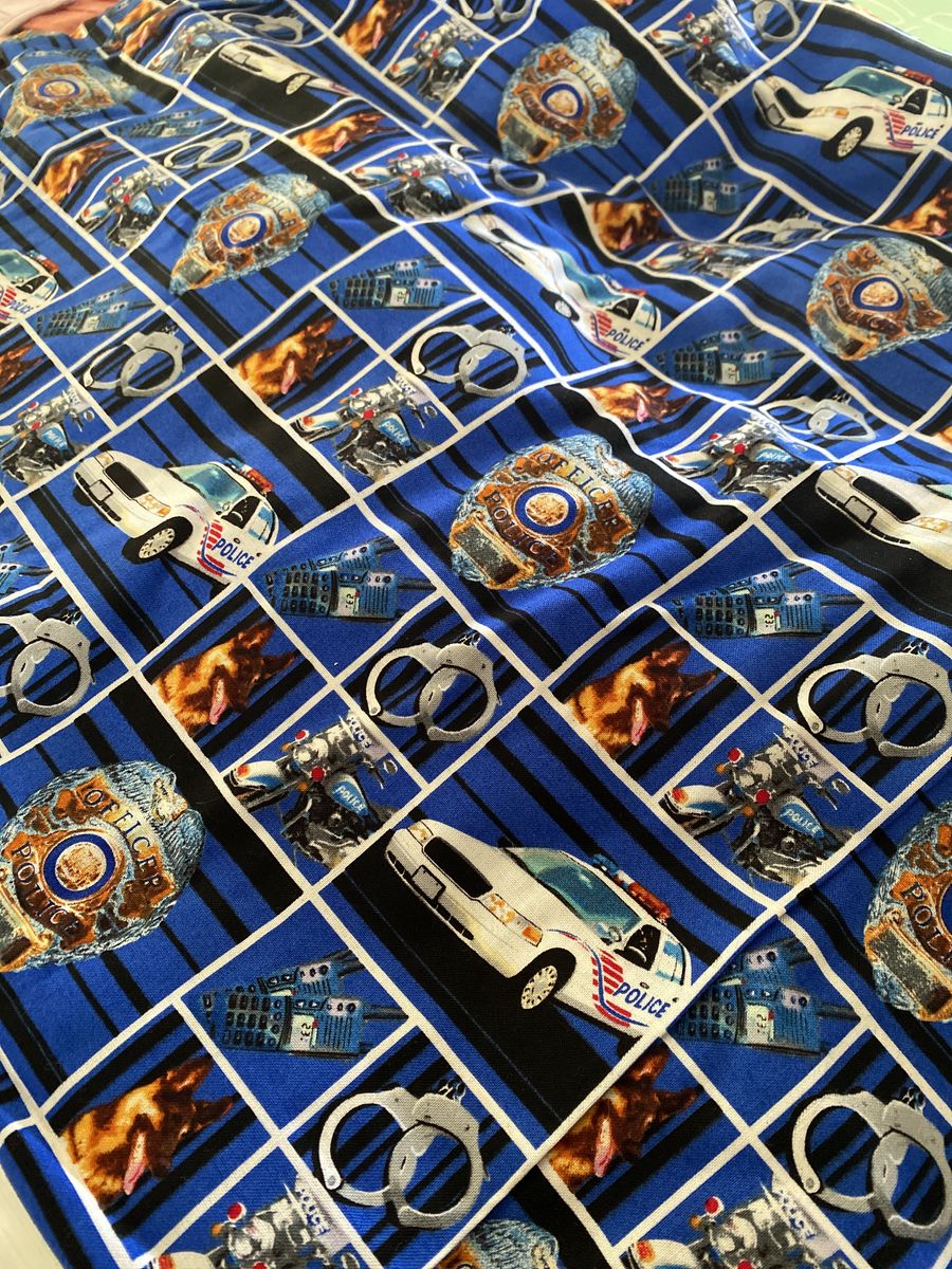 Police Related Cotton Fabric