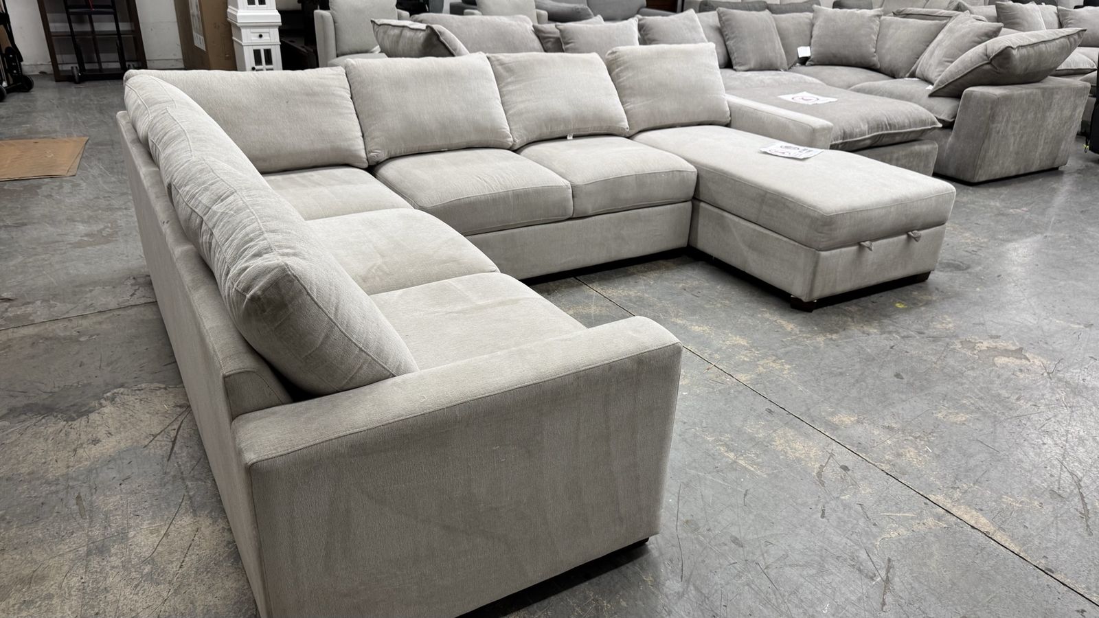 Sofa Fabric storage U shape sectional