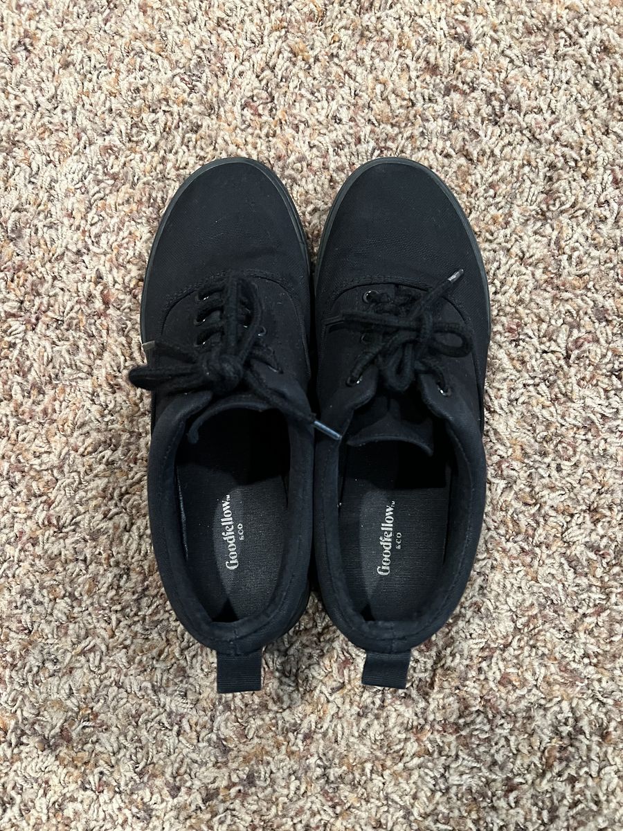 Goodfellow Black Shoes Big Kid Size 7/Men's