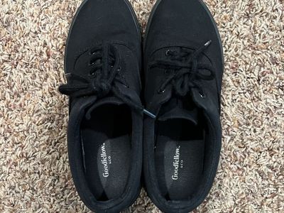 Goodfellow Black Shoes Big Kid Size 7/Men's