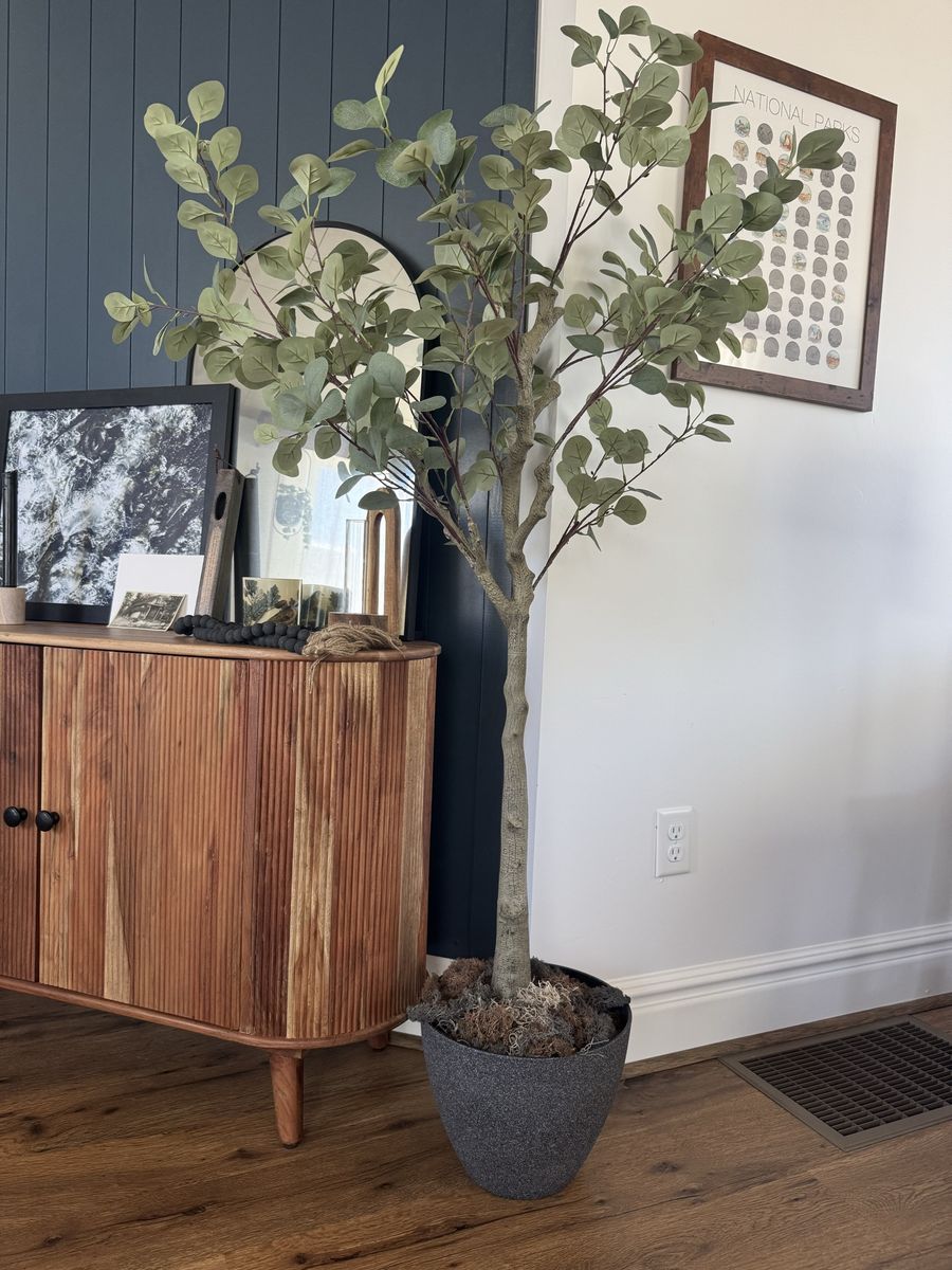 Artificial Eucalyptus Tree with Pot (5’ 5”)