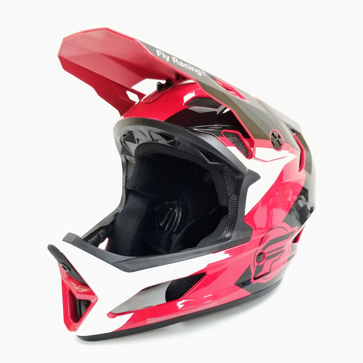 Fly Racing Rayce MTB/BMX Bicycle Helmet (Red/Black/White, Small) (73-3611S-L-R1-S3)