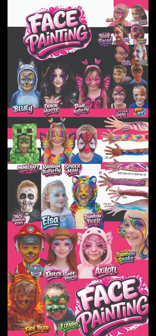 Face Paint and balloons for parties
