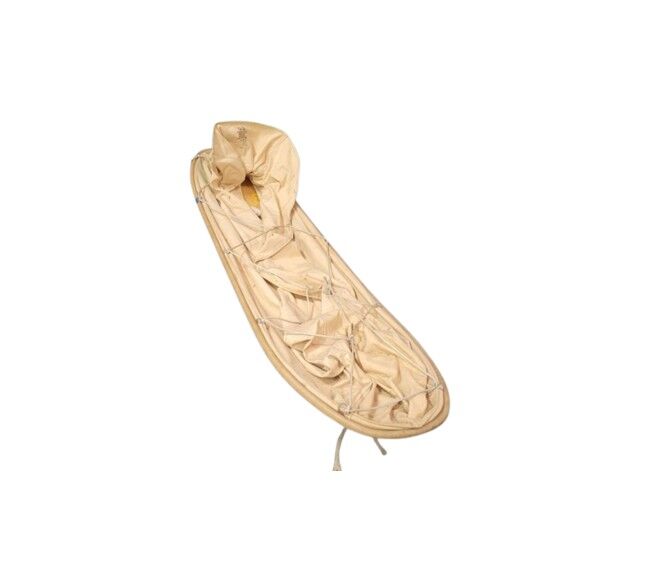 Vintage US Military Ahkio Scow Plastic Canvas Sled ~ Pull Heavy Cargo Over Snow Hunting Camping