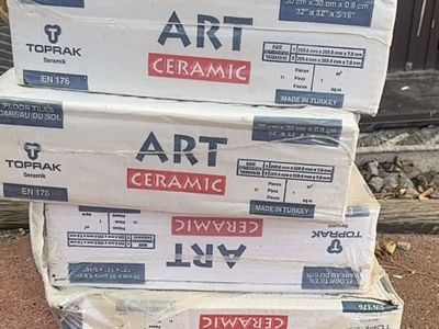 Toprak Art Ceramic Floor Tiles 12x12 Inch Made in Turkey (4 Boxes)