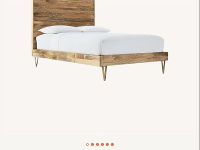 West Elm Roar & Rabbit Brass Geo Inlay Bed