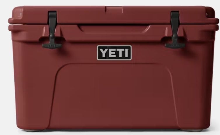 YETI Tundra 45 Hard Cooler - Dark red