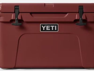 YETI Tundra 45 Hard Cooler - Dark red