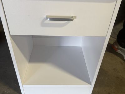 Wood Elegant Night Stand W/1 Drawer Storage Beside End Table