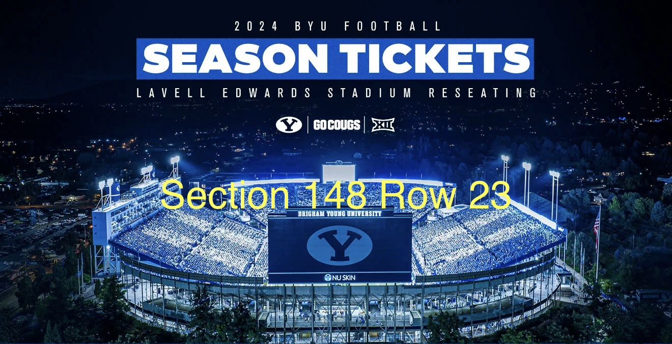 BYU Full Season pair of tickets 