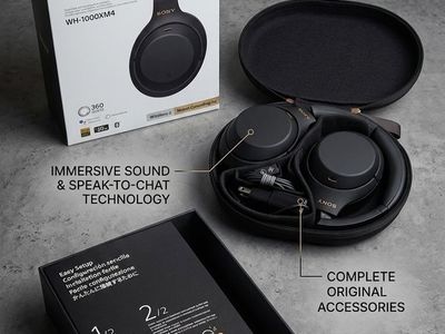Sony WH-1000XM4 Noise Canceling Headphones (Black)