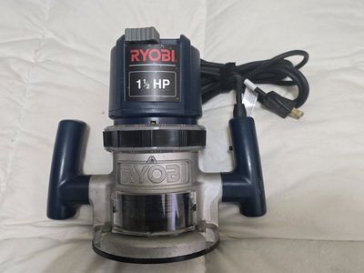Ryobi R160 1-1/2 HP Router - 120V, 8.0A, 25,000 RPM, Double Insulated