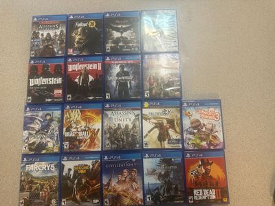 PS4 GAMES. GOOD TITLES. $10 EACH FIRM