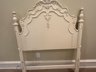 Twin Ornate Wooden Headboard