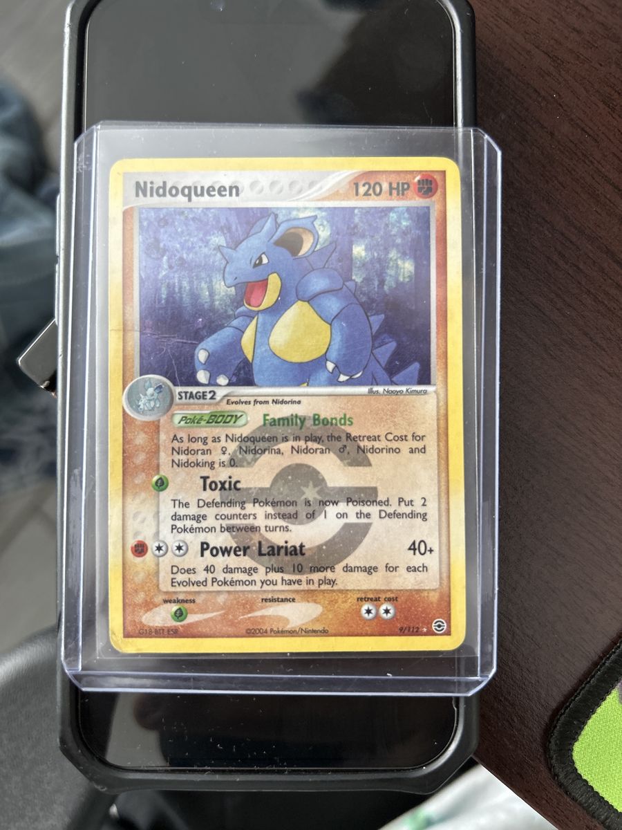 Pokemon Nidoqueen 9/112 Holo Rare 2004 Ex Team Rocket Returns Trading Card - NM/M