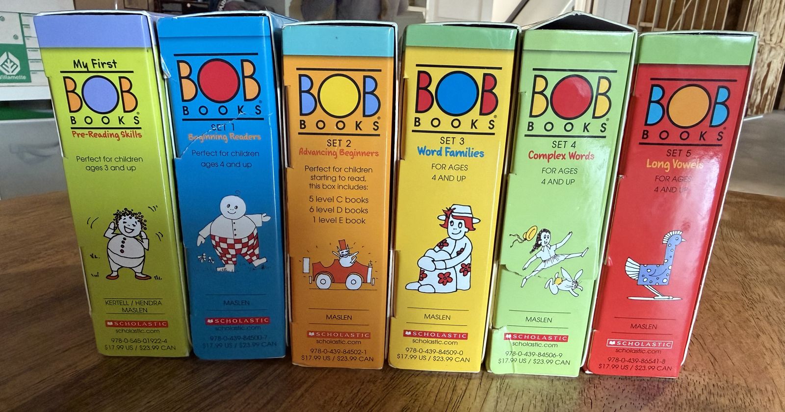 Scholastic My First BOB Books Sets 1-6 Pre-Reading Skills, Beginning Readers, Word Families