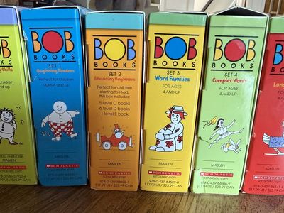 Scholastic My First BOB Books Sets 1-6 Pre-Reading Skills, Beginning Readers, Word Families
