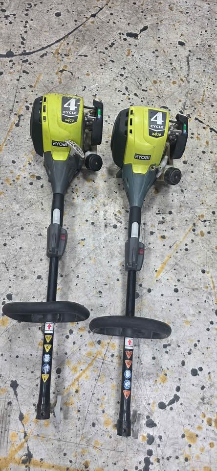 RYOBI 4-Cycle Expand-It Yard Tool Bundle - 2 Power Heads + 4 Attachments