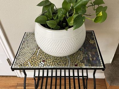 Wrought Iron Plant stand or side table