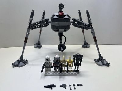 LEGO Star Wars: Separatist Spider Droid (7681) 99.9% Complete RARE Commander Fox