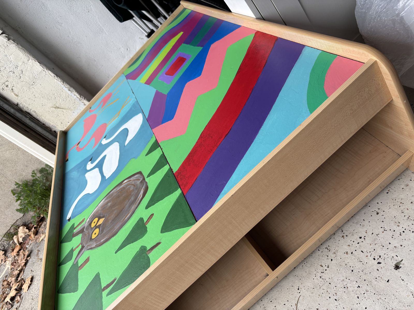Repainted train table