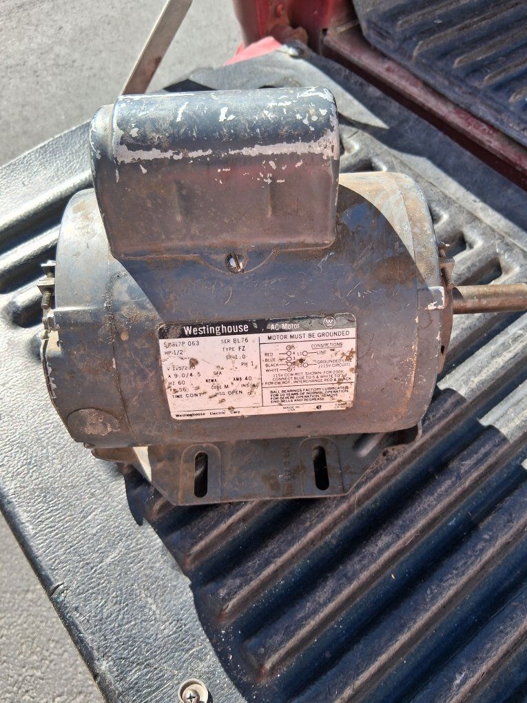 Westinghouse AC motor 2 phase good!