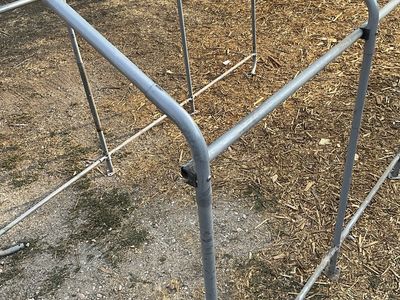 Outdoor Portable Storage Shed Frame 6' x 6' x 10' Metal Tubing Shelter