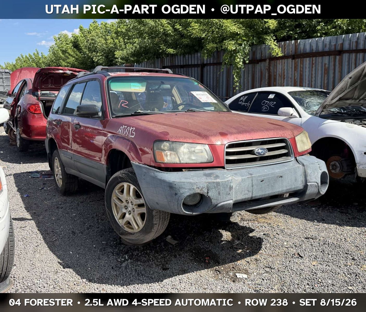Just In! 2004 Subaru Forester Parts - UTPAP Ogden