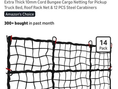 Cargo Net, Bungee 5x7, Stretches To 10x14
