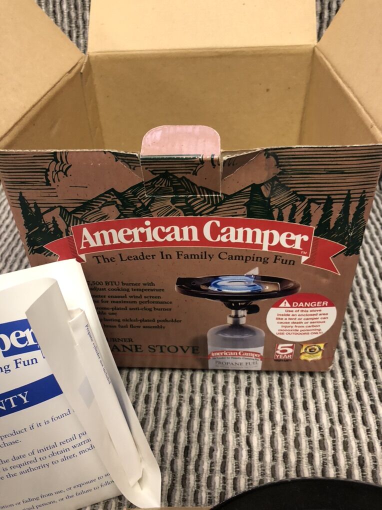 American Camper Propane Single Burner Stove