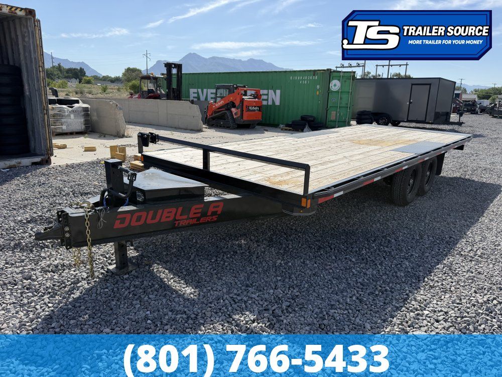 8.5x22 Double A Pro Series HBT Deckover Tilt Trailer - 15.4K GVWR -