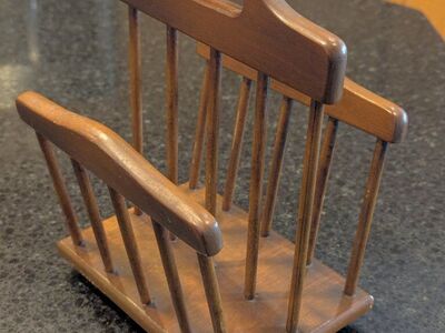 Vintage Wooden Spindles Napkin Holder