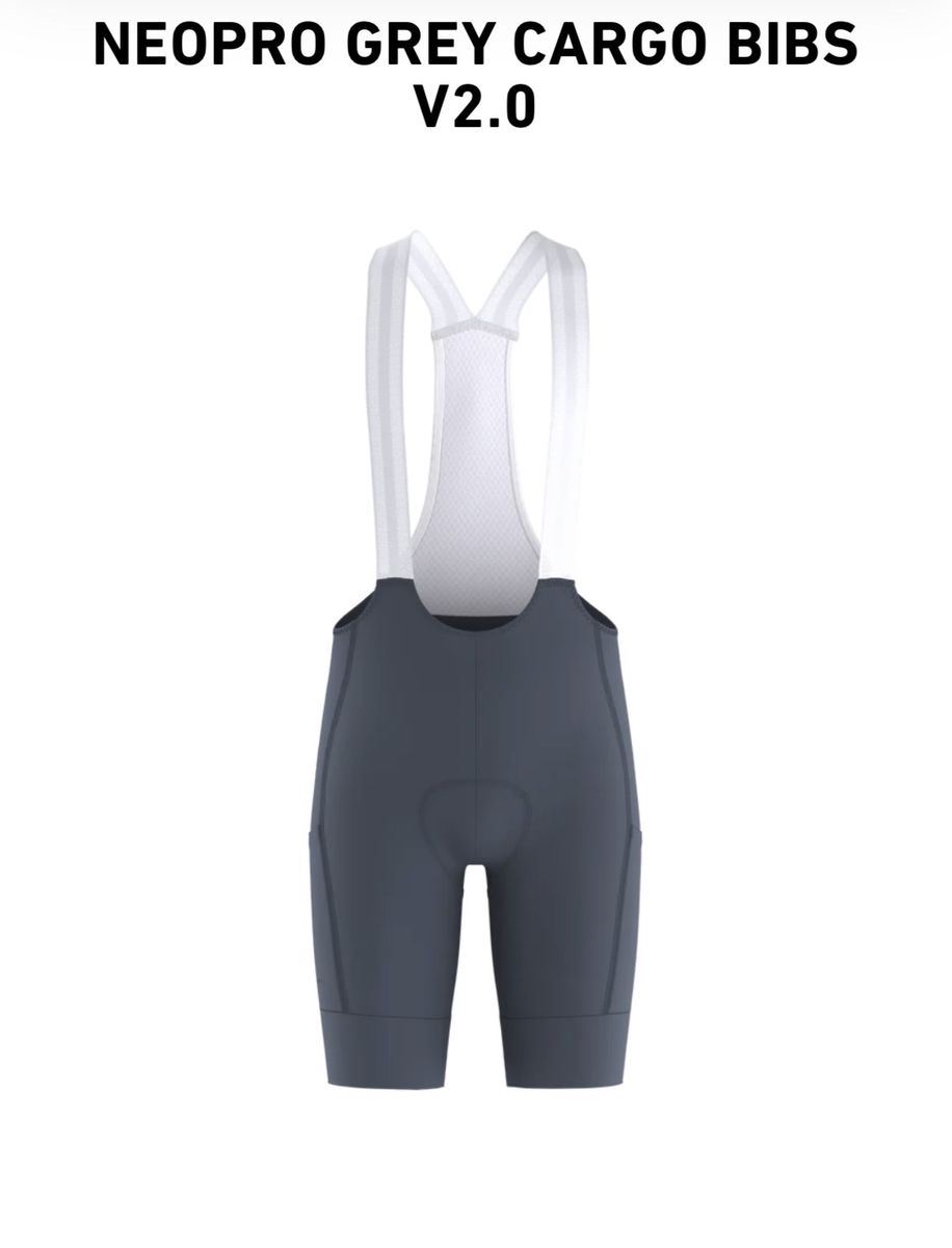 NEOPRO Grey Cycling Cargo Bibs V2.0 