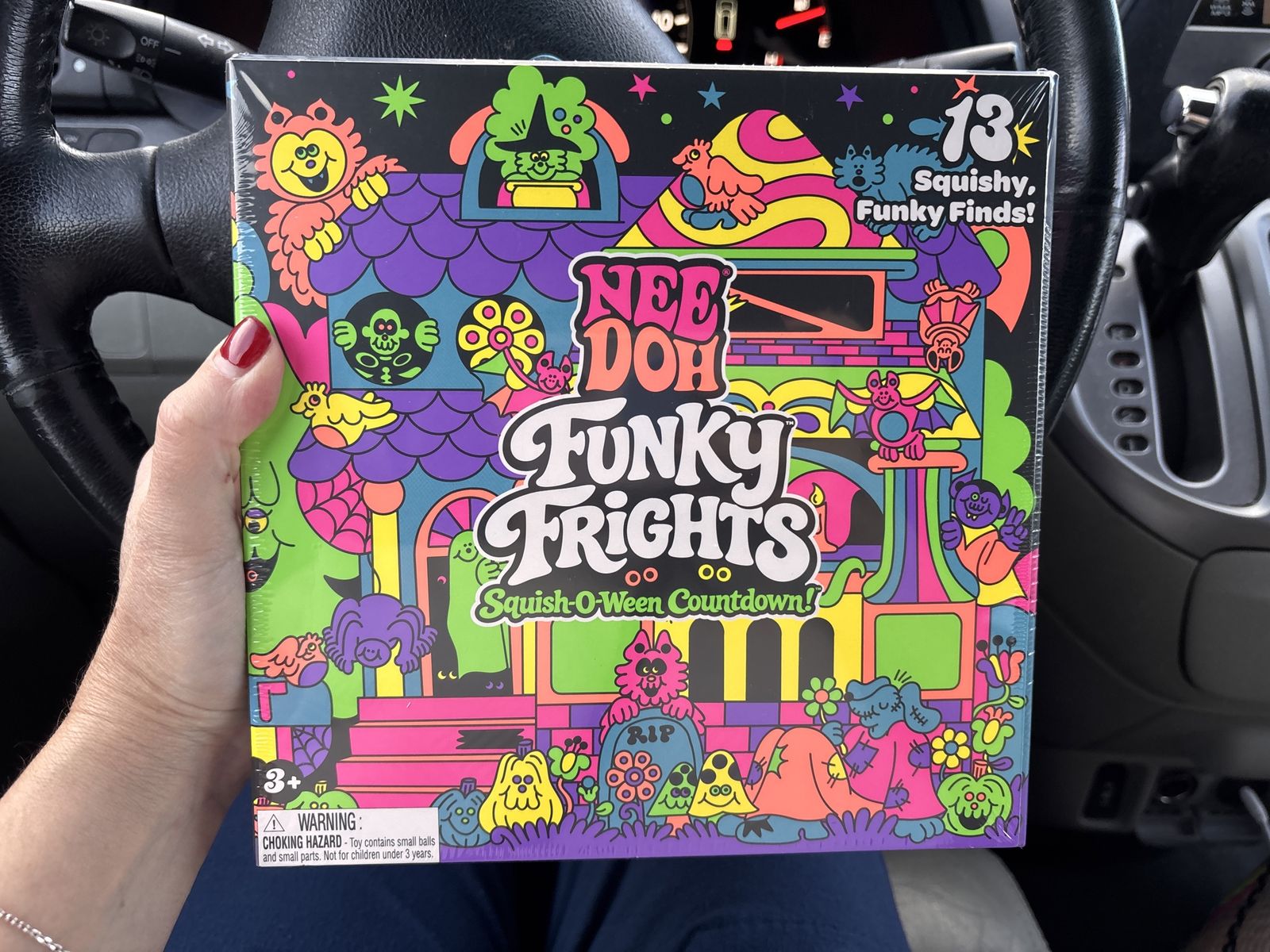NeeDoh Funky Frights Squish-O-Ween Countdown 13 Squishy Funky Finds