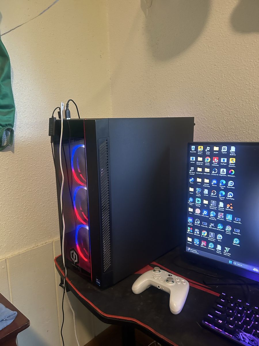 Gaming PC and the entire setup.