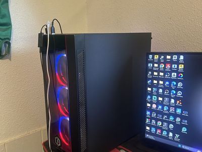 Gaming PC and the entire setup.