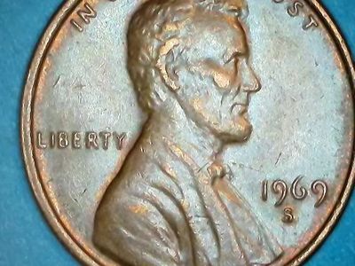 1969 S Lincoln Cent Penny - Collectible Coin.DDO