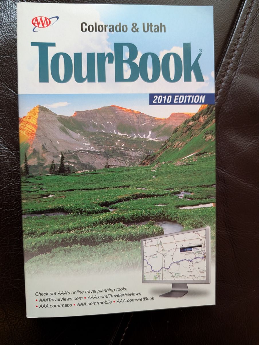 AAA TourBook 2010 Colorado & Utah Excellent condition Tour Book