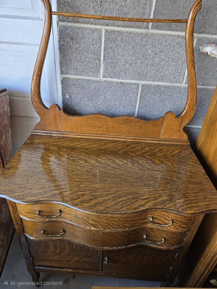 Antique Wooden Washstand from early 1900's