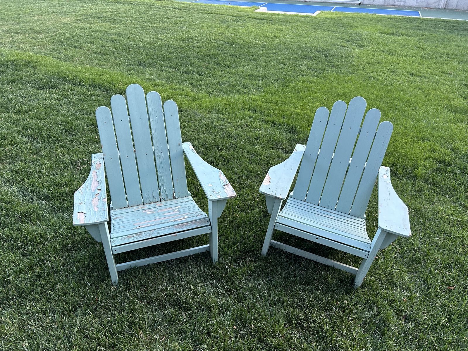 * 2 Adirondack Patio Chairs *