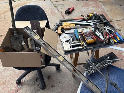 Large Mixed Tool Lot with Multimeter/Wrenches