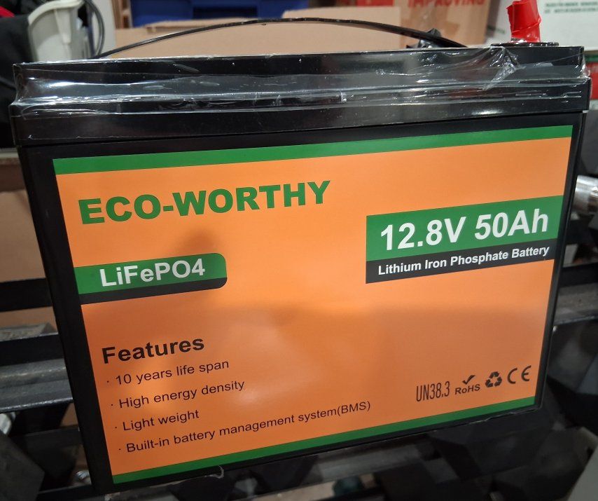 12V 50Ah LiFePO4 Battery Eco-Worthy 12.8V