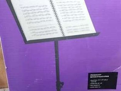 Brand new On-Stage SM7211B Professional Grade Folding Orchestral Sheet Music Stand, Black,