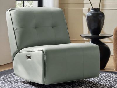 Swivel recliner- sage (looks grey)