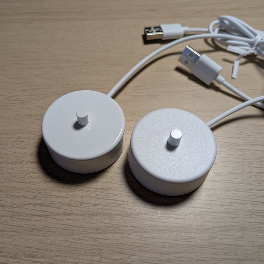 two chargers for Philips sonicare toothbrush