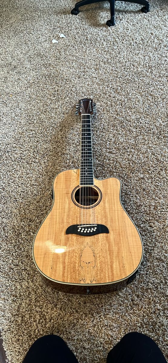 Oscar Schmidt 12 string acoustic electric guitar