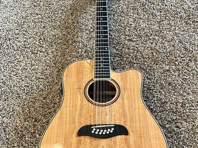 Oscar Schmidt 12 string acoustic electric guitar